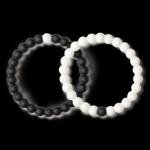 Black and White Lokai Bracelet Set